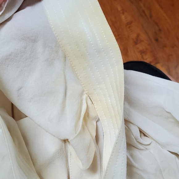 Michael Kors Collection silk neck tie buckle blouse - Picture 7 of 8